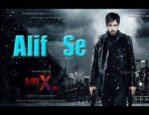 Alif-Se---Mr.-X---Lyrics-In-Hindi